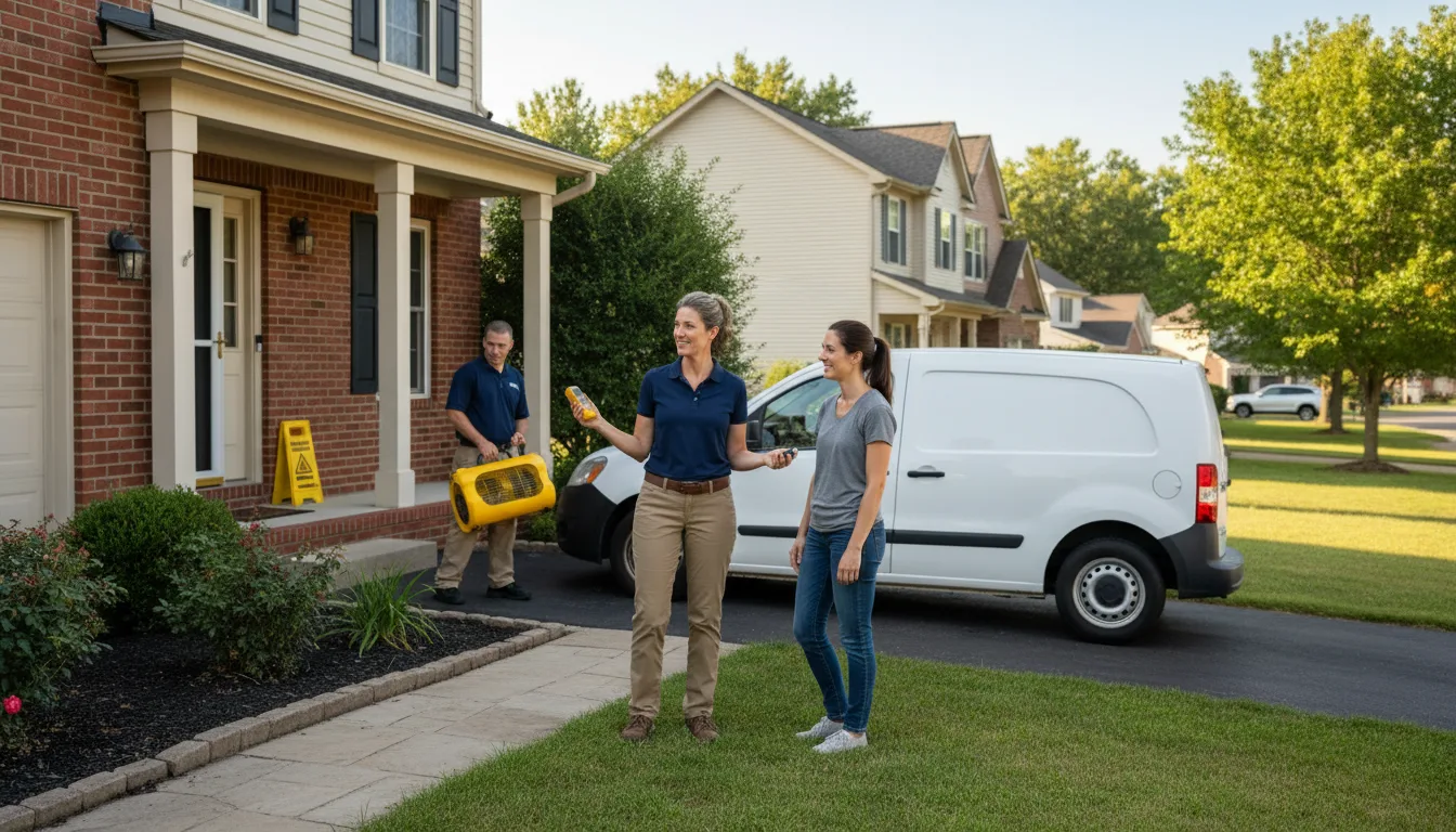 Residential water damage restoration in Sparks, NE